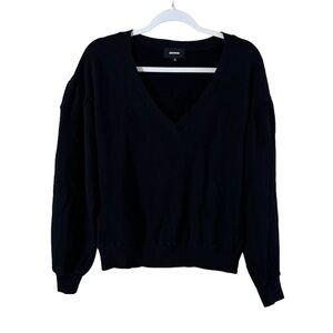 Monrow 100% Cotton Supersoft V-Neck Sweatshirt